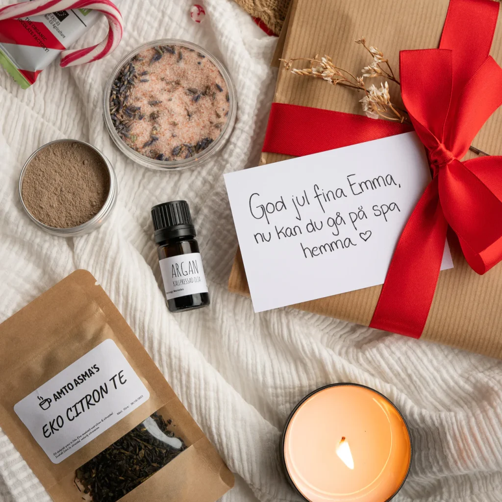 Ge bort en peppbox med härligt julspa